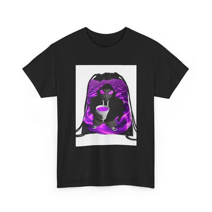 Spider-Hoodie Character Sipping Purple Drank Tee