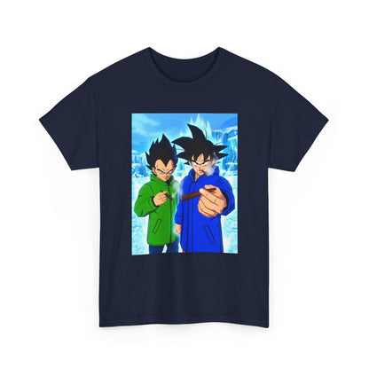 Goku and Vegeta Chilling, Smoking Blunts Tee