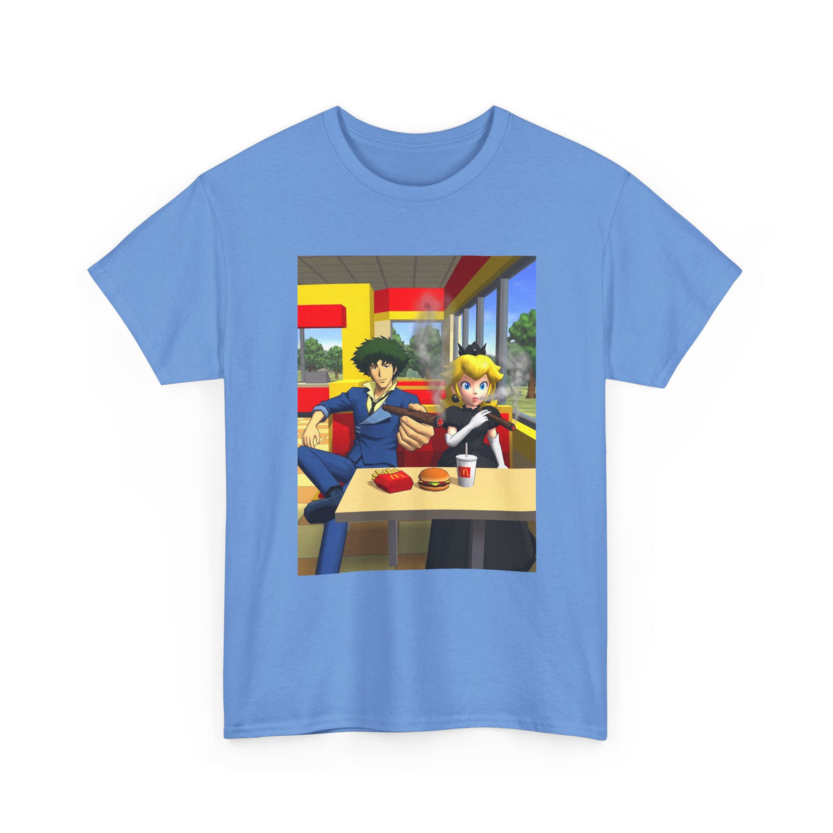 Spike Spiegel And Dark Peach Chilling Tee