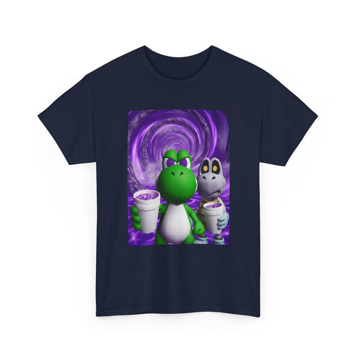 Yoshi And Dry Bones Sippin' Purple