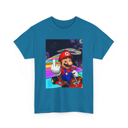 Stoned Plumber Flipping Off On Rainbow Road