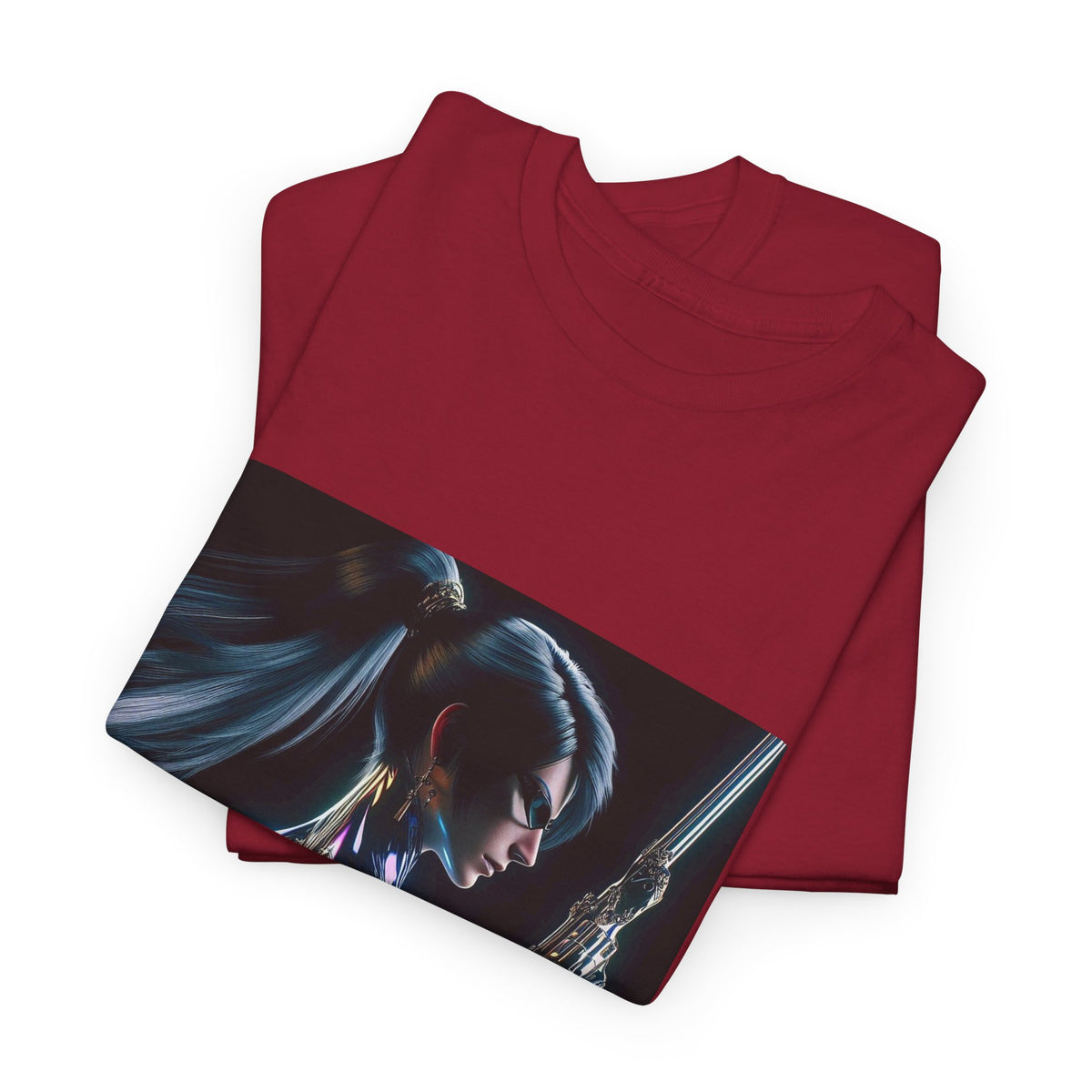 Chrome Huntress With Illuminated Weapon Tee