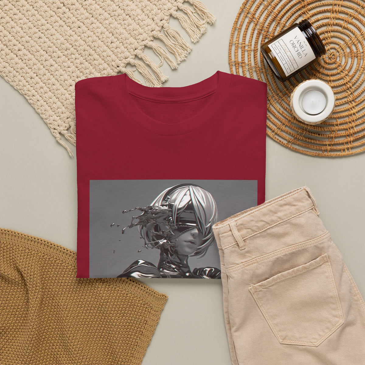 Liquid Chrome Abstract Tee