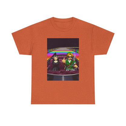 Link And Malon Driving Rainbow Road Tee
