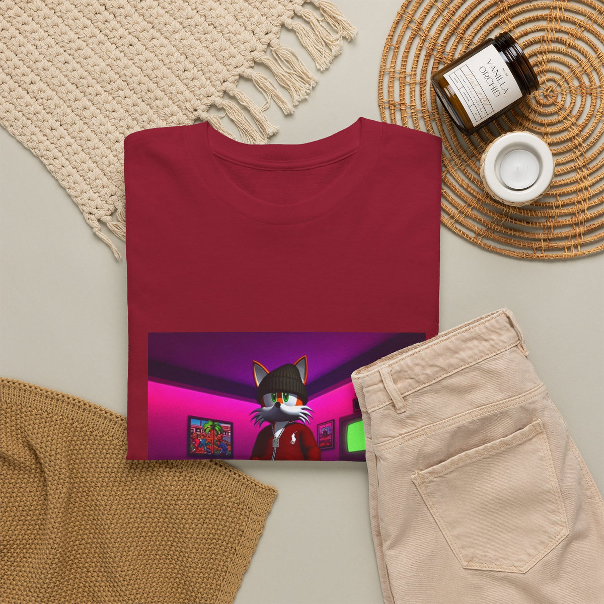 Swagged-Out Fox In Retro Chill Pad