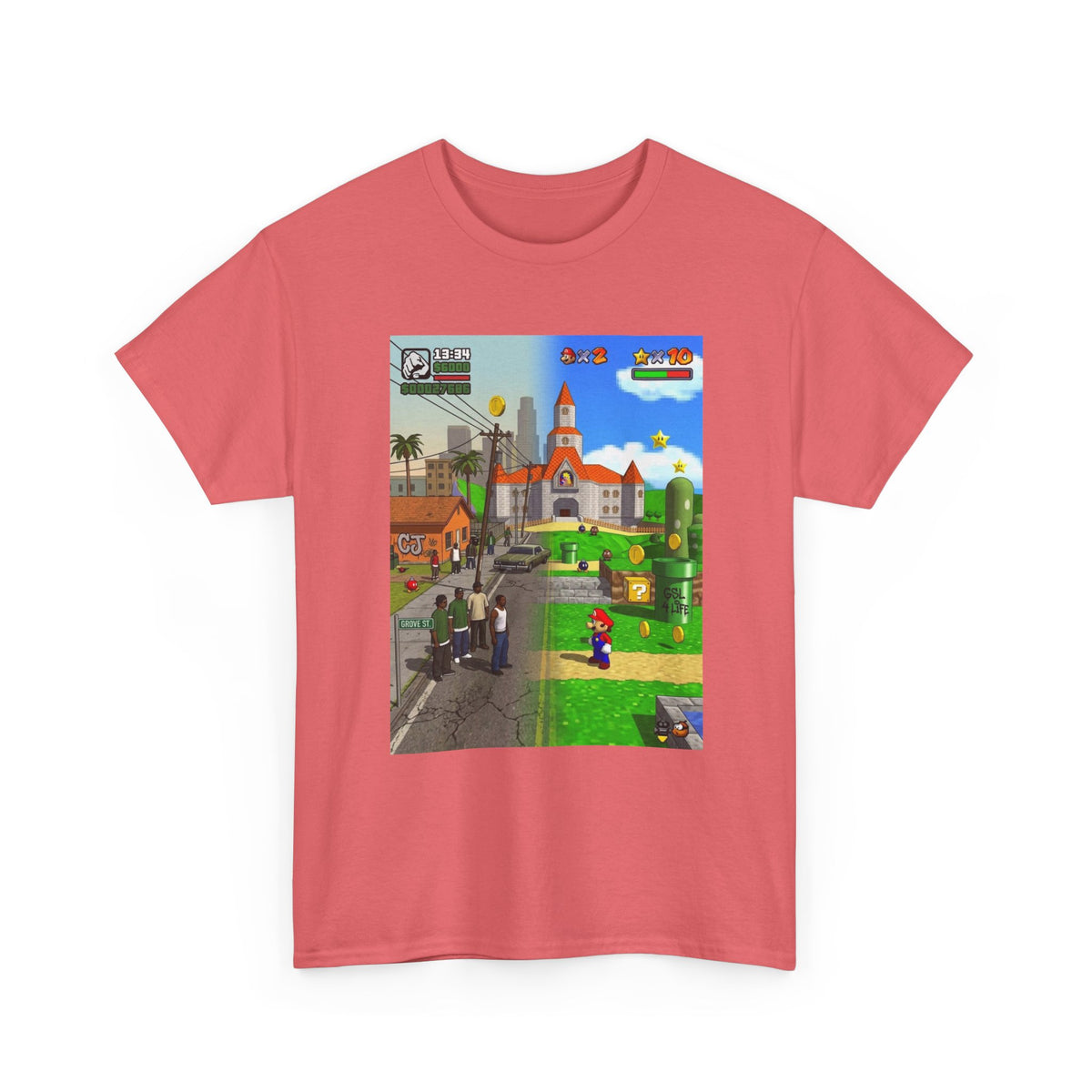 GTA San Andreas Meets Mario Mashup Tee