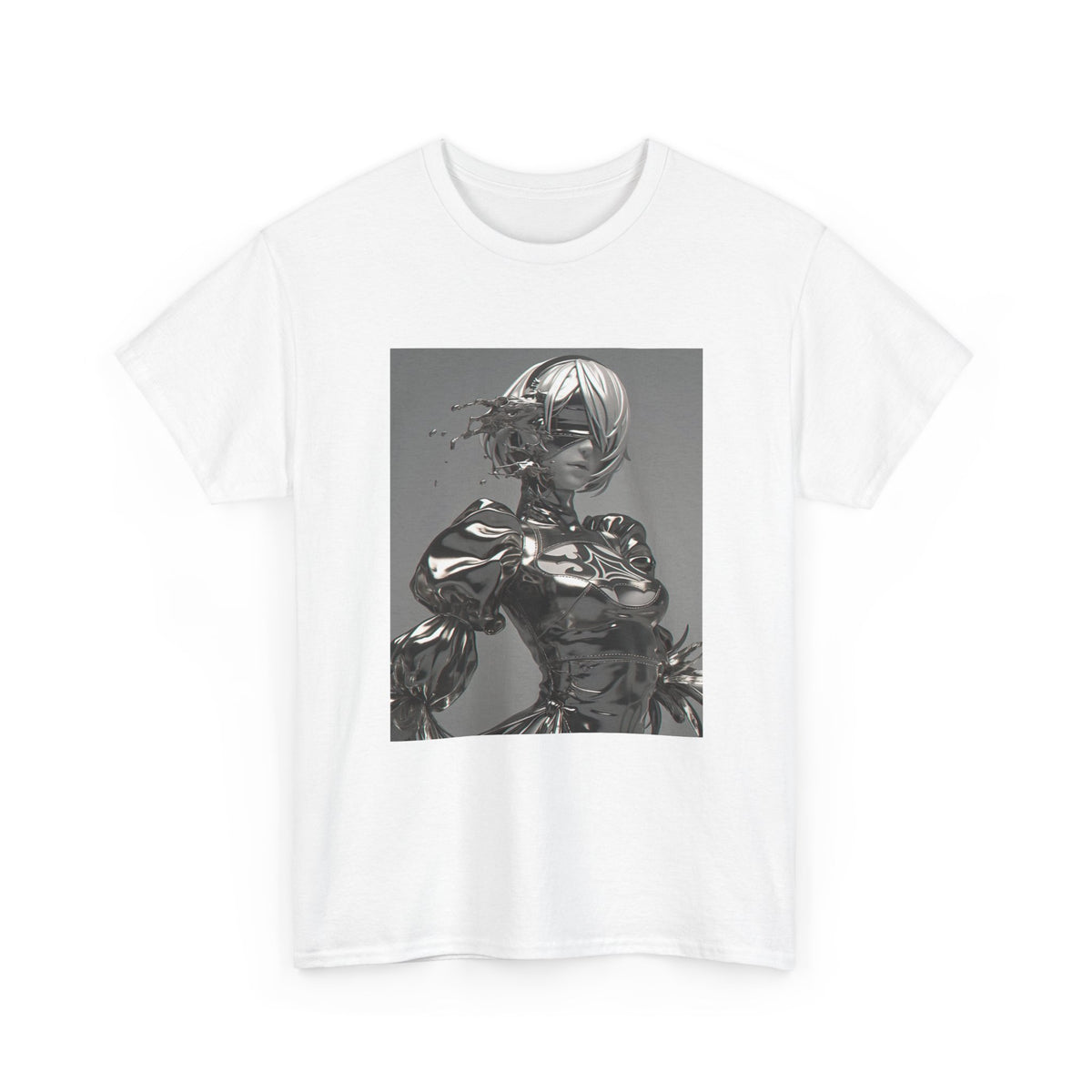 Liquid Chrome Abstract Tee