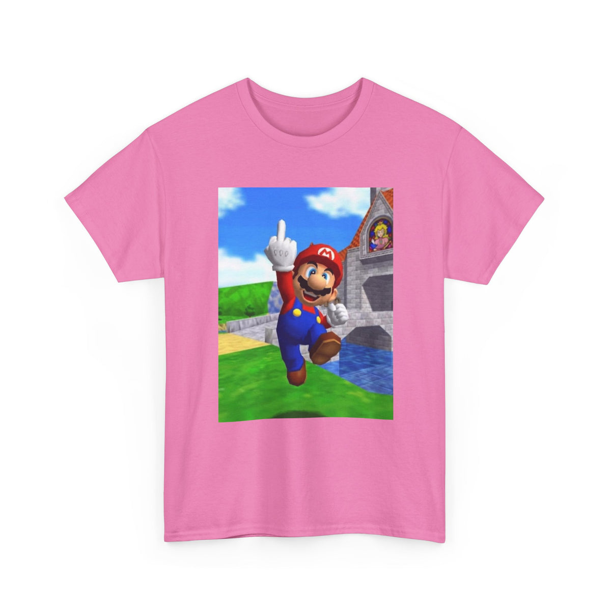Mario Giving The Middle Finger Tee