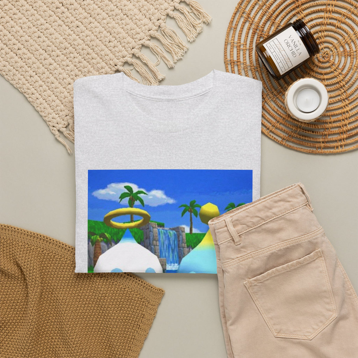 Chao Flipping Off In Paradise Tee