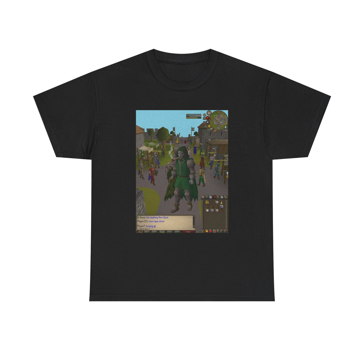 Pixelated Dr. Doom Smoking A Blunt In Gielinor