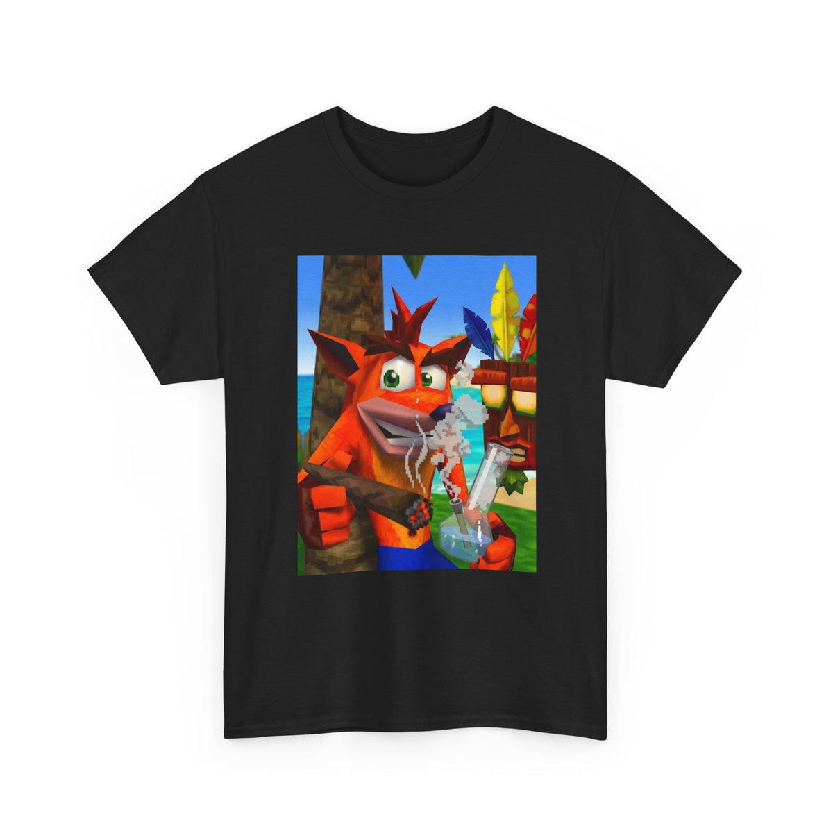 Crash Bandicoot Taking A Hit Tee
