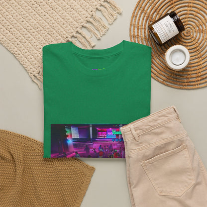 Neon Ember Flow Graphic Tee