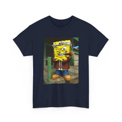 Gangster Sponge Winking and Smoking