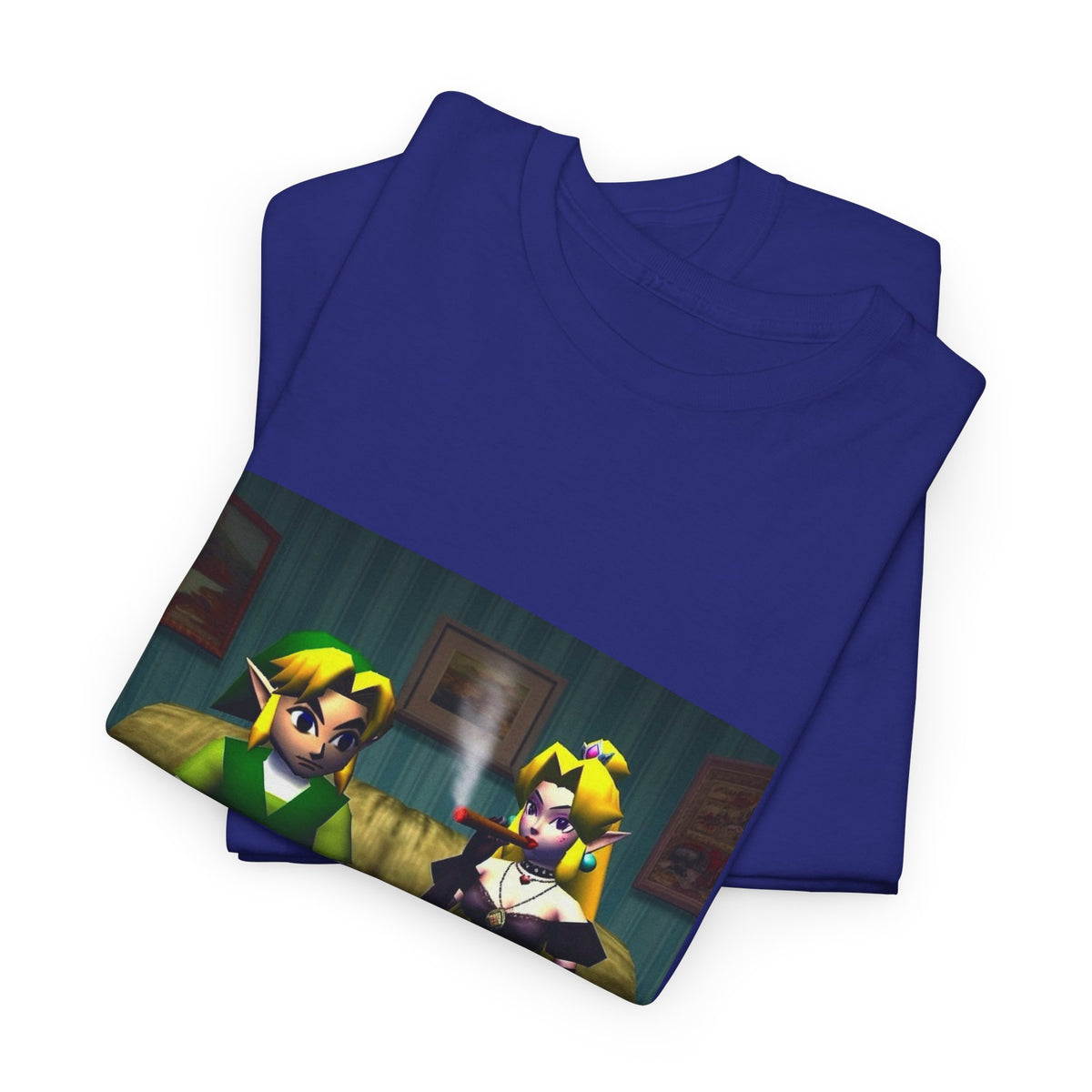 Link and Goth Peach Chillin' and Smoking Tee