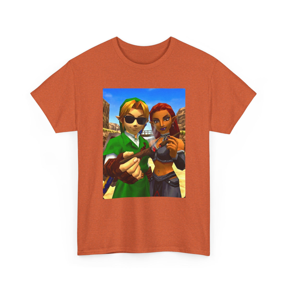 Link And Gerudo Blazing Out West Tee