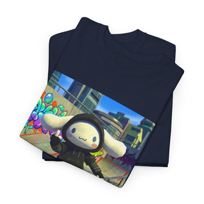 Edgy Cinnamoroll Skater Flipping Off Tee