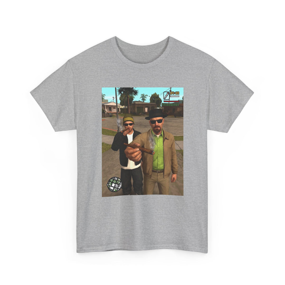 Heisenberg And Jesse Breaking Bad Grand Theft Auto Blunts Tee