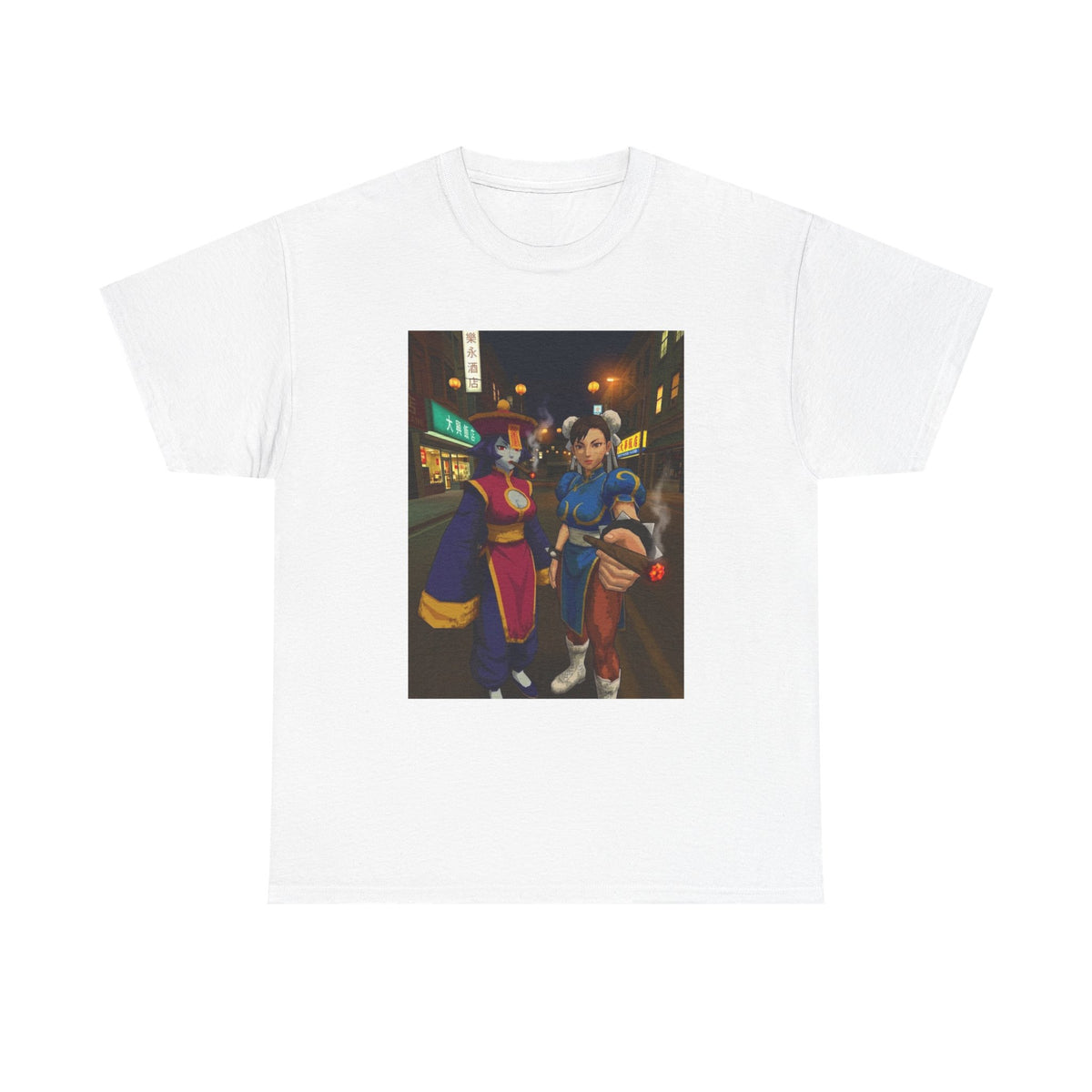 Hsien-Ko And Chun-Li Sharing Blunts Tee