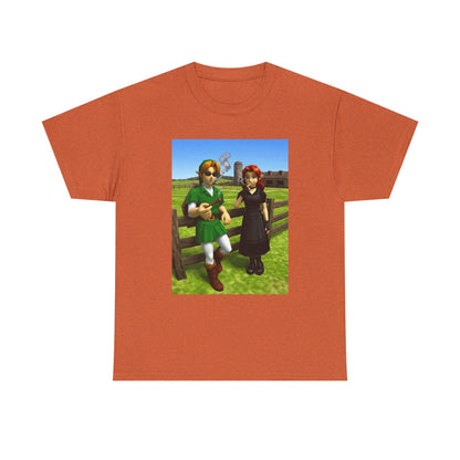 Link And Malon Smoking On The Farm Tee