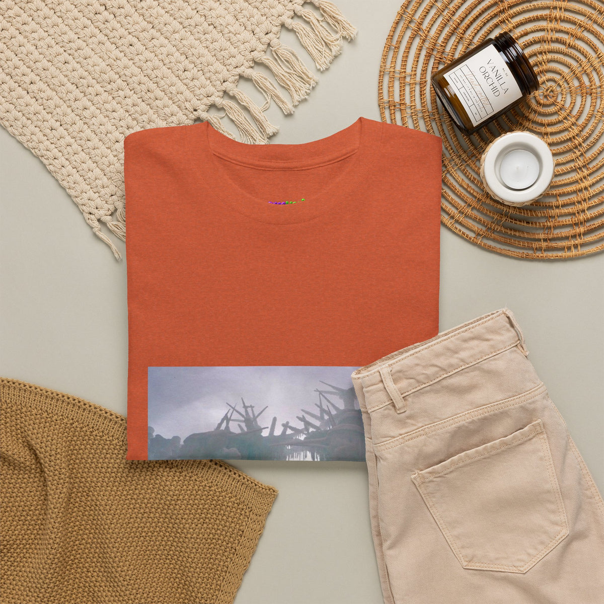 Leaf Whisper Canvas Graphic Tee