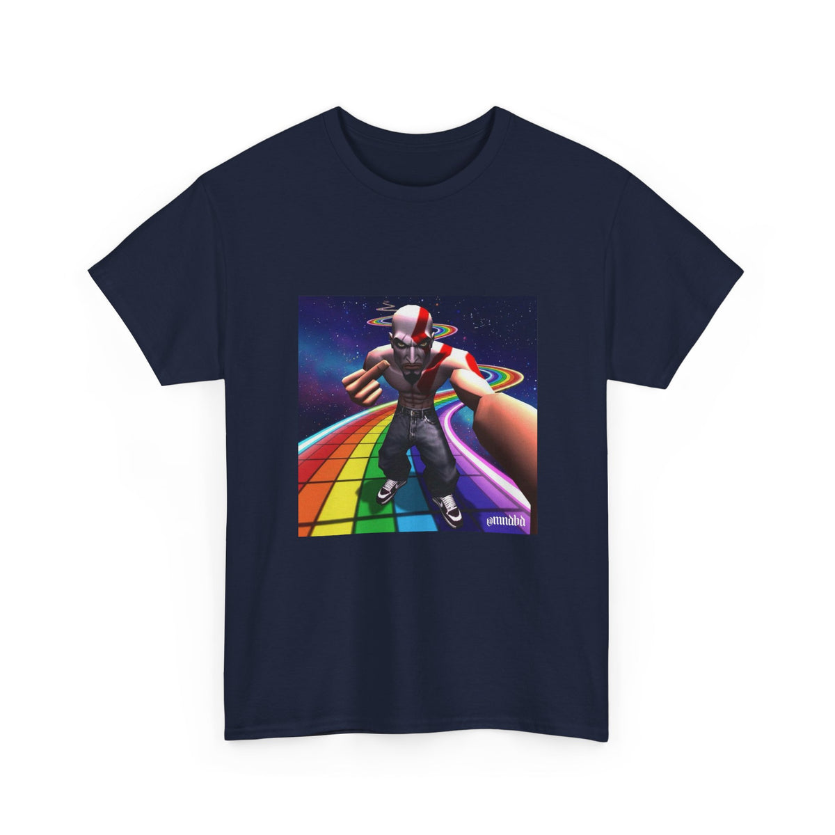 Kratos Flips Off On Rainbow Road