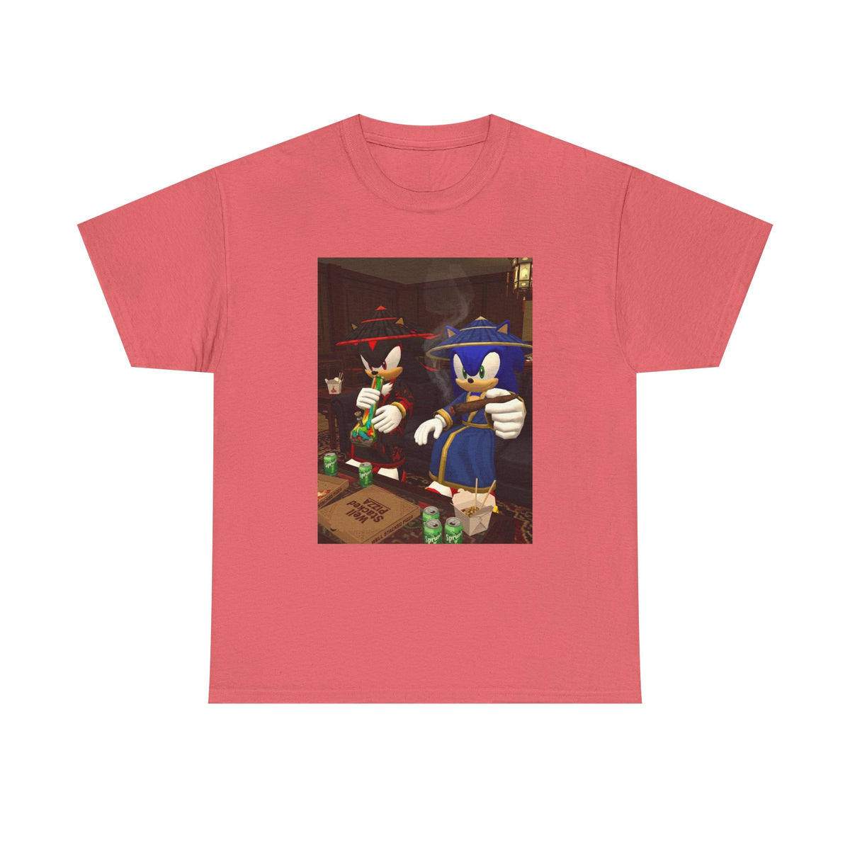 Shadow and Sonic Smoking Chill Tee