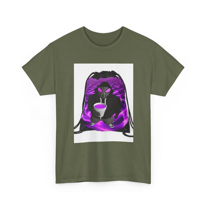 Spider-Hoodie Character Sipping Purple Drank Tee