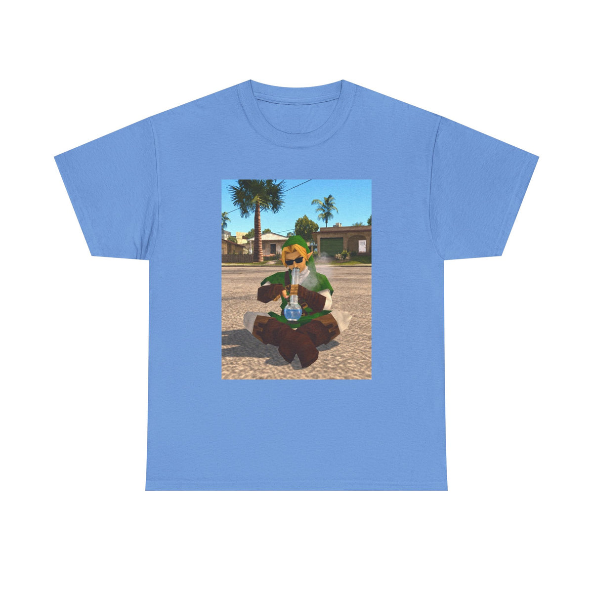 Stoner Link Taking A Bong Hit Tee