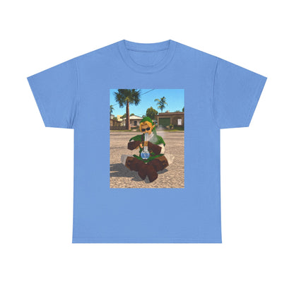 Stoner Link Taking A Bong Hit Tee