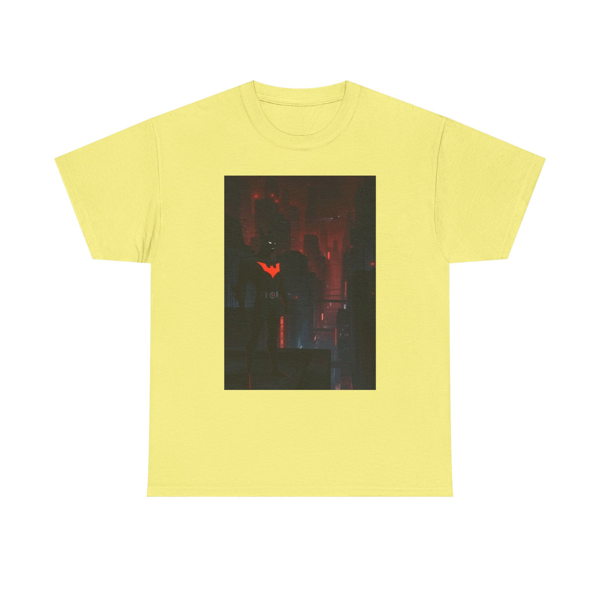 Cyberpunk Bat Hero In Neon City Tee