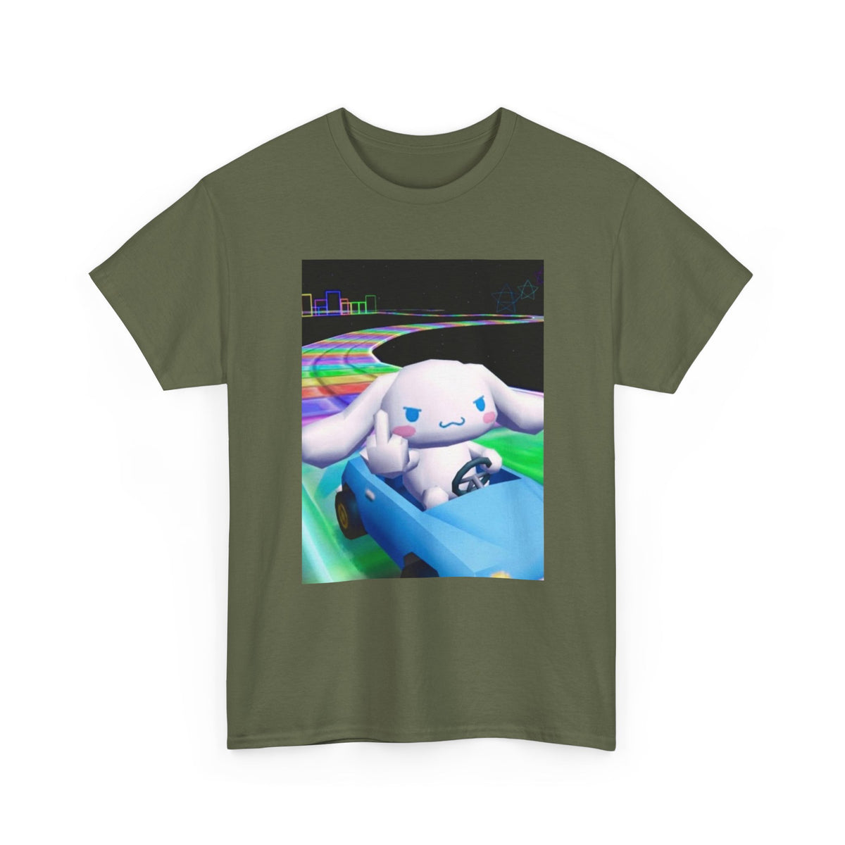 Cinnamoroll Kart Race Middle Finger Tee
