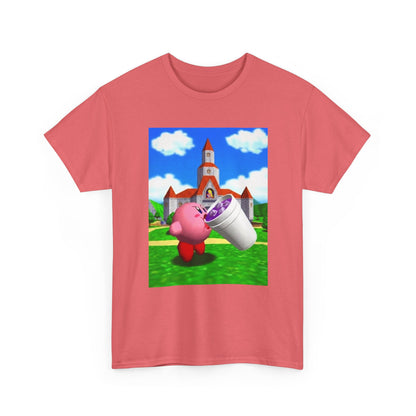 Kirby Sipping Lean At Peach's Castle