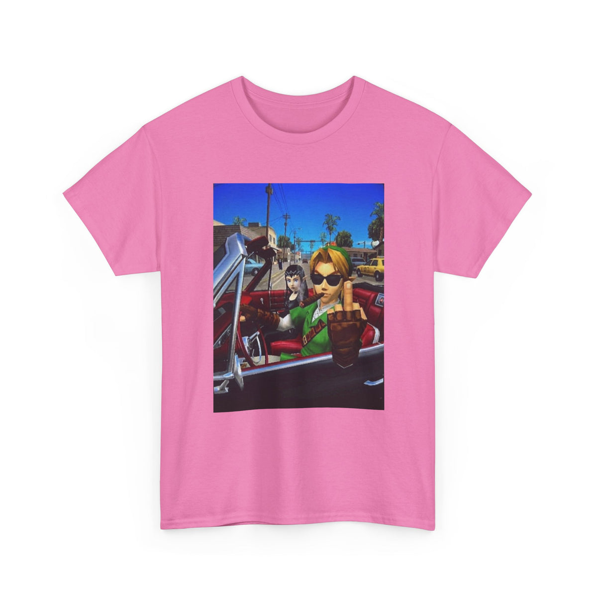 Link Flipping The Bird In Convertible Tee
