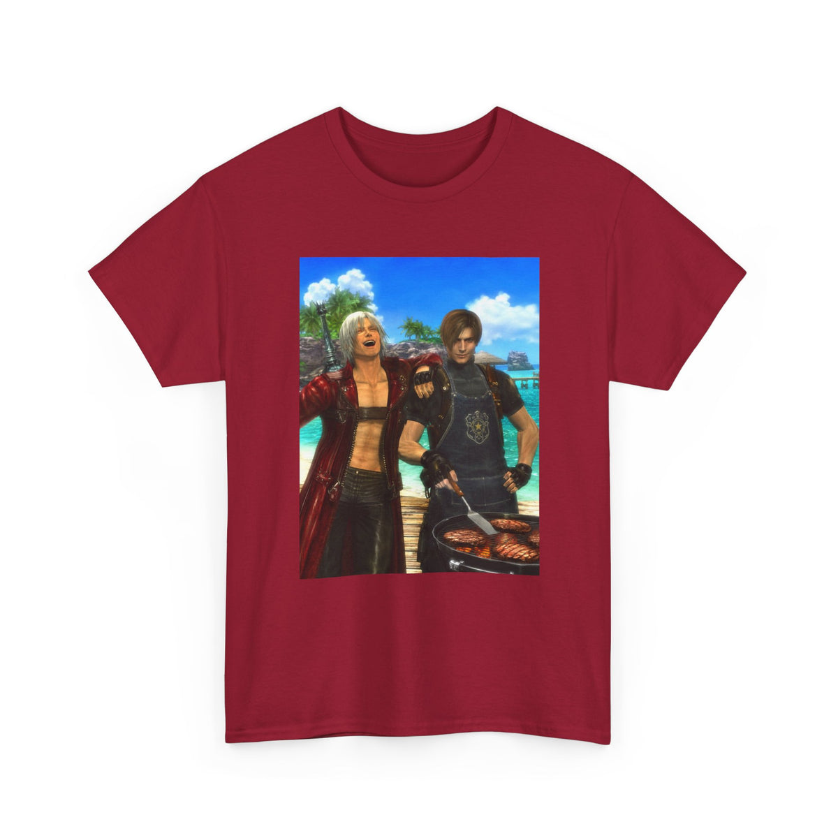 Dante and Leon Grilling Island Burgers Tee