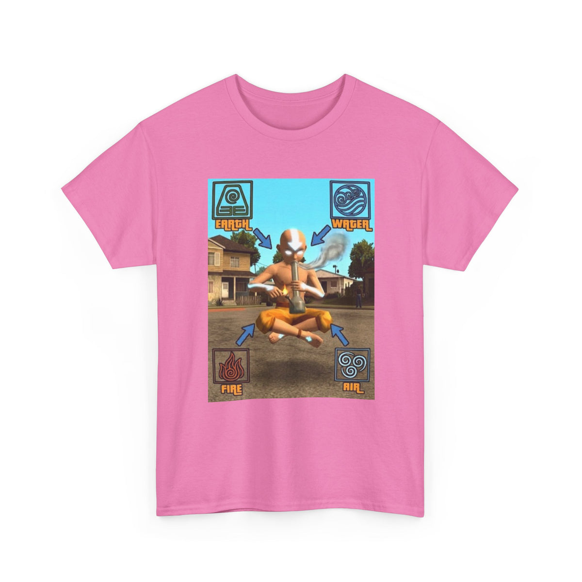 Bender Aang Meditating with Bong Tee