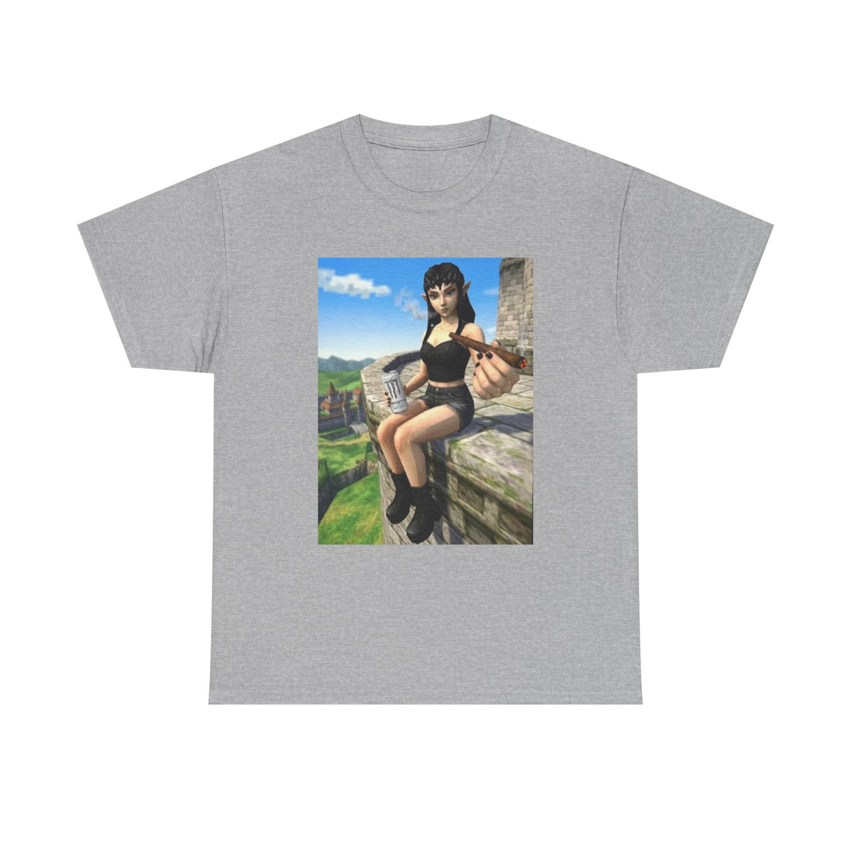 Edgy Elf Offering You A Blunt Tee