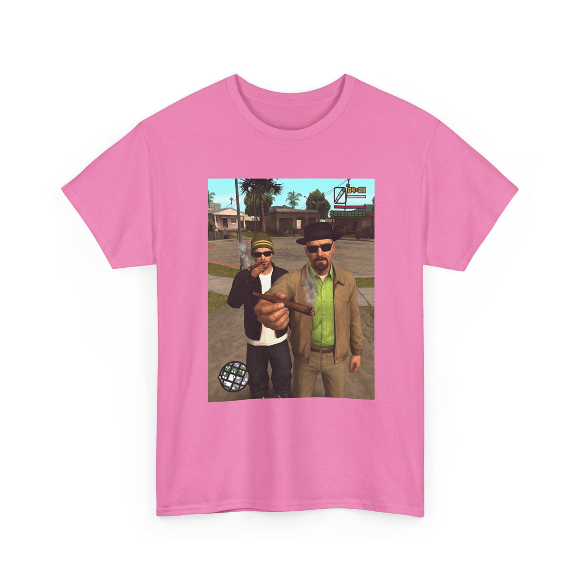 Heisenberg And Jesse Breaking Bad Grand Theft Auto Blunts Tee