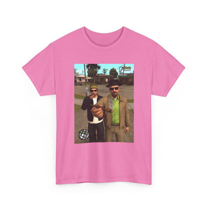 Heisenberg And Jesse Breaking Bad Grand Theft Auto Blunts Tee