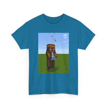 Rasta Minecraft Villager Smoking Tee