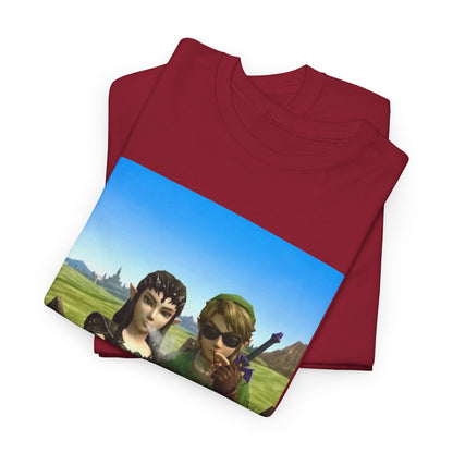 Link And Midna Smoking Blunts Tee