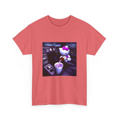 Hello Kitty Pours Lean In Car Tee