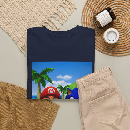 Mario And Sonic Flipping The Bird