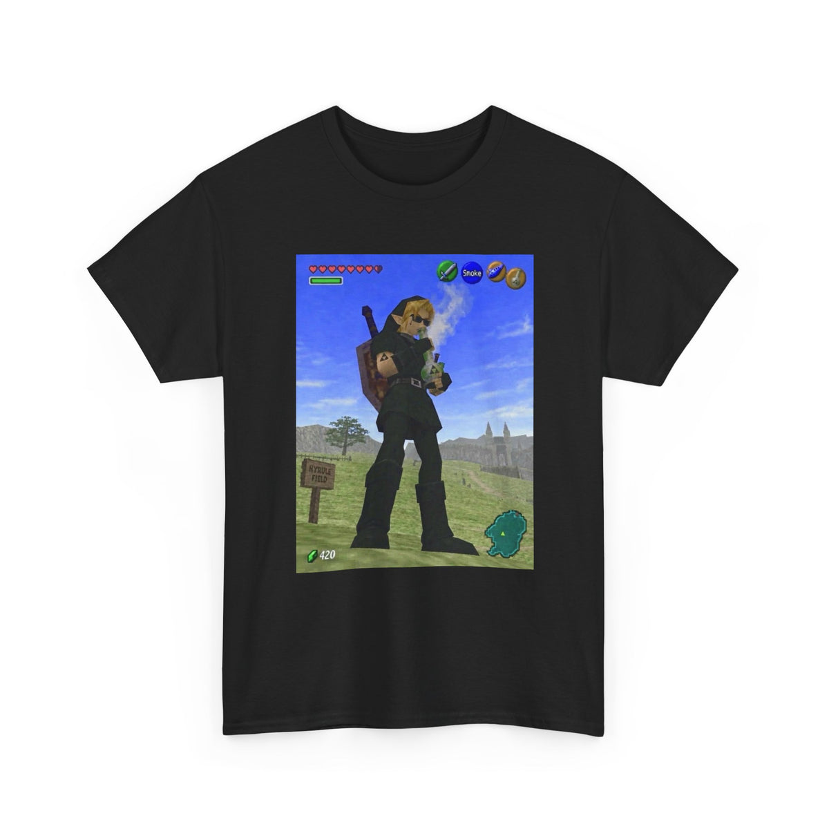 Dark Link Hitting The Bong Tee