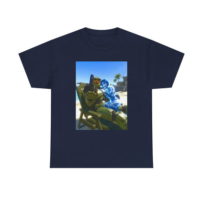Master Chief And Cortana Chillin' Beach Vibes