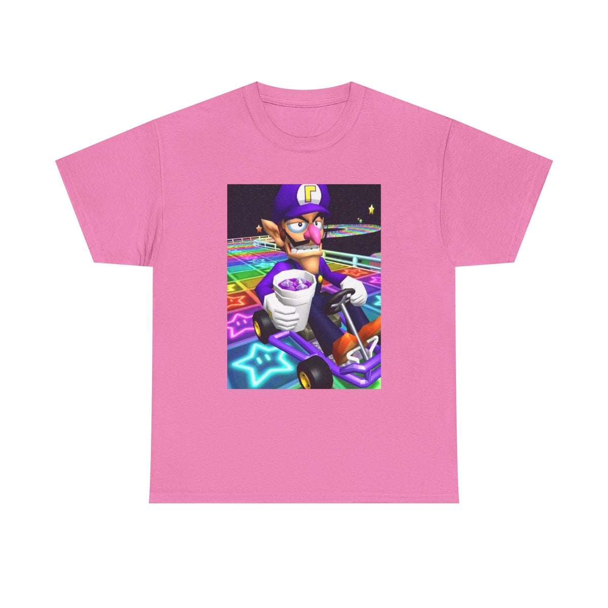 Waluigi Sipping Lean On Rainbow Road Tee (Design 4)