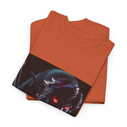 Chrome Dark Elf With Glowing Eyes Tee