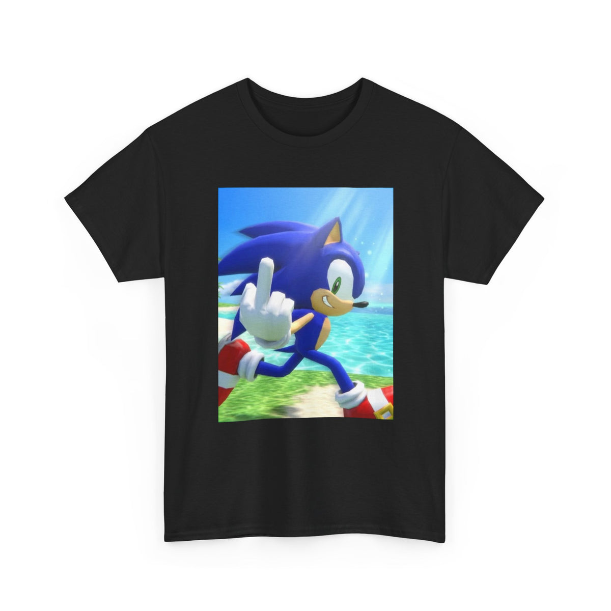 Sonic Gives The Finger Tropical Tee