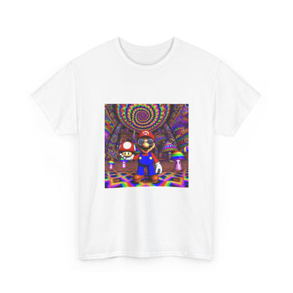 Tripping Mario Holding A Super Mushroom
