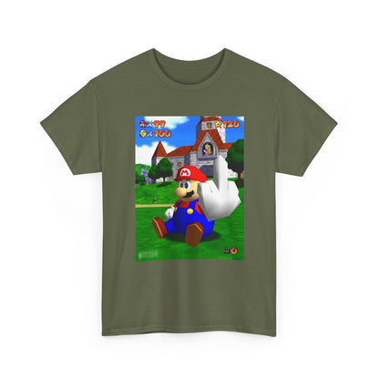 Mario Giving The Finger At Peach's Castle