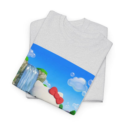 Kitty Flips The Bird Waterfall Tee